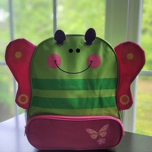 Girls Butterfly  Backpack Color pink and green